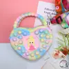 Bolsa de Silicona al por Mayor Bolso Cruzado para Niñas Almacenamiento Billetera para Monedas Alivio del Estrés Infantil Bolsa Tote de Hombro con Burbujas Bolsa de Almacenamiento Regalo