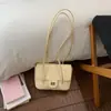 Bolsa de Ombro Pequena Quadrada Estilosa Nova Primavera 2026 Estilo Francês Baguete para Mulheres Luxo Leve de Alto Valor