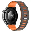 Correa de Reloj Magnética de Silicona Bicolor Rayada de 22 mm Compatible con Huawei Watch GT7 GT6 GT5 Pulsera Samsung