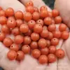 Sal flotante fluorescente agua salada cera de abeja cuentas viejas cuentas sueltas cera de abeja naranja artificial accesorios Passepartout cuentas hechas a mano