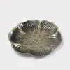 Ventas Directas de Fábrica Posavasos de Aleación de Cobre Soportes para Tazas Hoja de Loto Rana Accesorios para Ceremonia del Té Oro Plata Cobre Venta al por Mayor