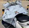 Colcha de Parabrisas Eléctrica de Grosor Medio Neutra para Todas las Estaciones, Protector Solar Impermeable Delgado para Verano y Protector Solar para Vehículos Eléctricos y Motocicletas en Primavera y Otoño