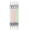 Nail Art Drill Pipe Pointing Pen Pointing Pen Gook Needle Antiderrapante Broca Dupla Cabeça Apontando Caneta Ling Ya Feng 5 Pacote