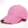 Boné de Baseball Lavado com Revestimento Vintage, Boné Liso Colorido Sólido, Estilo Retro Europeu e Americano, Chapéu de Exportação Transfronteiriço para Mulheres