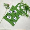 Bolsa de Tricô Ins Desenho Panda Feminina Moda para Carregar na Mão Grande Capacidade Bolsa de Ombro Bolsa Transversal Bolsa