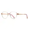Gafas Originales Anti-Luz Azul 3173 Las Más Vendidas de Sudamérica Gafas de Marco Dorado Color Caramelo Esenciales para Mujer Gafas Planas