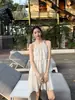 Vestido Elegante y Relajado de Color Sólido Estilo Resort Ls Guangzhou Shisanxing 2026 Vestido Nuevo de Primavera 23215