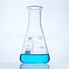 Marca Shu Niu 50 100 150 250 500 1000ml matraz triangular matraz cónico de vidrio acampanado