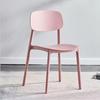 Silla de Comedor para el Hogar de Diseño Nórdico Silla de Plástico Moderna Simple Económica Taburete con Respaldo Rojo Net Comedor Silla con Respaldo
