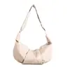 Bolsa de couro macio estilo dumpling retrô de grande capacidade estilo ins coreano 2026, casual e estilosa, adequada para o dia a dia, bolsa de ombro e transversal