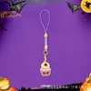 Amazon Halloween Llavero Colgante de Terror Calavera Fantasma Dibujo Animado Calabaza Gato Colgante para Bolsa Lanyard