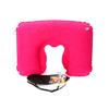 Almohada inflable de viaje en forma de U viaje Sanbao almohada para el cuello almohada lumbar inflable pvc engrosado flocado almohada en forma de U