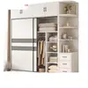 Armario Casa Dormitorio Puerta Corredera Simple Dormitorio Principal Almacenamiento Alquiler Apartamento Pequeño Gabinete Perchero Montaje Sencillo