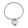 Joyería Transfronteriza Europea y Americana, Collar de Cadena Hueso de Serpiente con Forma de Corazón Vintage, Juego Simple de Collar y Pulsera de Lujo Ligero para el Uso Diario