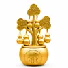 Popular calabaza para atraer la fortuna y adorno de árbol de dinero para escritorio, sala de estar y oficina