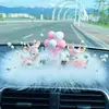 Adorno para Coche de Ciervo para Viaje Seguro Perfume para Coche Celebridad de Internet Incienso Suministros de Decoración Interior para Coche Nuevo Juego Completo Femenino
