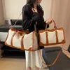 Bolsa de Viaje para Distancias Cortas, Bolso Tote Cruzado de un Solo Hombro Sencillo y Elegante, Bolsa de Lona de Gran Capacidad para Viajes Diarios, Bolsa de Fitness para Mujer