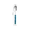 Conjunto de Talheres Ocidentais em Aço Inoxidável 304 Estilo Francês, Faca e Garfo de Bife de Acrílico de Bambu de Alta Qualidade, Faca e Garfo Ocidentais Domésticos