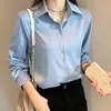 Camisa de Chiffon Feminina 2021 Primavera e Verão Nova Solta Emagrecimento Design Fashion Camisa Branca Sobreposta Nicho Base Proteção Solar