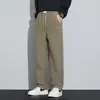 Pantalones anchos fluidos para hombre 2026 primavera sueltos rectos deportivos casuales pantalones de primavera modernos para hombre