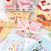 Caja de embalaje de dulces coreana linda estilo Ins, caja de papel plegable para regalo pequeño, caja de regalo de dibujos animados de estrellas, embalaje de tarjetas