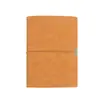 Capa A5 Caderno Simples Negócios Couro PU 6 Furos Bloco de Folhas Soltas Logo em Relevo Atas de Reunião