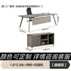 Escritorio y Silla Modernos y Simples Combinación Escritorio de Computadora para Personal Estación de Trabajo de Empleado Estación de Trabajo con Pantalla