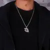 Corrente de Quilha de Aço Inoxidável Cadeado Coração de Pêssego Borboleta do Amor Colar de Cupido Hip Hop Joias para Homens e Mulheres