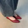Zapatos de verano para mujer de punta fina, nuevo estilo de moda, zapatos slip-on para mujer de estilo coreano, zapatos planos casuales para el trabajo y la oficina