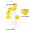 Decoração de quarto de casamento com orquídeas phalaenopsis, enfeites pendurados portáteis, decoração de maçaneta de porta de casamento, adereços e acessórios para fotos de sala de estar de casamento