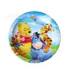 Decorações de Festa de Aniversário Infantil Pratos Grandes de 9 Polegadas Pratos de Papel Decorativos de Desenho Animado Pratos para Bolo de Festa de Aniversário Pratos de Papel de 9 Polegadas