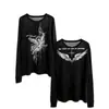 Blusa larga holgada Archangel Lyceal 2026, transpirable y cómoda, con un diseño fluido, elegante y gótico.