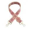 Nuevo bolso de cinta Jacquard de 3,8 cm, accesorio, correa de hombro ancha, ajustable, bandolera, bolso de mujer, correa larga de repuesto