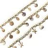 En stock hechos a mano lentejuelas de concha con cuentas estilo nacional encaje de cinta accesorios para ropa accesorios para ropa de casa al por mayor