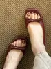 Sandalias de Tacón Grueso con Lazo Estilo Hada para Mujer 2026 Nuevas Sandalias Casuales Versátiles de Tacón Medio con Punta Cuadrada y Abierta