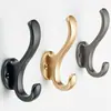 Ganchos para Ropa Sin Taladrar Agujeros, Zapateros, Ganchos para Ropa de Armario Detrás de la Puerta, Ganchos de Metal para Abrigos Montados en Pared, Ganchos para Entrada