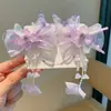 Set de Tocado para Niños de Estilo Chino Horquilla Dinastía Han para Niñas Horquilla de Estilo Antiguo Sacudida Paso Súper Hada Borla Mariposa Accesorios para el Cabello