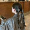 Pinza de pinza de lazo estilo ballet Maillard para mujer, otoño e invierno, alta calidad, tamaño pequeño, pasador 2023, nuevos accesorios para el cabello