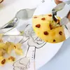 Clipe de Abacaxi em Aço Inoxidável, Removedor de Miolo de Abacaxi, Removedor de Olhos de Frutas Doméstico, Faca de Abacaxi, Ferramenta Perfuradora