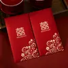 Envelopes Vermelhos de Tamanho Médio Específicos para Casamento 2026 Novo High-End Lembrança de Casamento Grande Tamanho Padrinha Saco de Presente Pequeno para Casamento de Cem Yuan