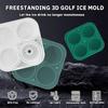 Película de cubitos de hielo de silicona con fácil desmoldeo, cubitos de hielo redondos de fútbol, golf, película de hielo para whisky con personalización