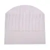 Venta al por mayor transfronteriza Desechable No tejido Gorro de chef Papel de trabajo de cocina Gorro alto Tapa redonda Gorro de decoración para hombres Fabricante de origen