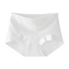 Calzoncillos tipo bóxer de algodón puro para mujer, tipo B, de cintura alta, 100% algodón, antibacteriano 10A, entrepierna extendida, ropa interior de cuatro esquinas para mujer, sin enrollarse
