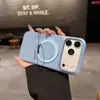 Compatible con Apple 18 Pro Max, funda para teléfono con soporte magnético giratorio de tejido técnico, cubierta de protección completa para iPhone 17