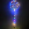 Impresión luminosa bola de onda flotante aire Red social transparente globo luminoso para empujar caricatura plaza infantil caliente venta al por mayor