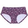 Ropa Interior para Mujer Rusa, Cintura Media-Alta, Cómoda, Soporte para el Vientre, Transpirable, Lindo Patrón Floral, Ropa Interior de Talla Grande