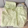 Pijama de Gaze de Algodão com Bojo para Mulheres Modelo Dachshund 2026 Novo Conjunto de Três Peças para Primavera, Outono e Verão