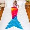 Saco de Dormir Sereia Vestido de Princesa Crianças Estudante Desenho Animado Saco de Dormir Bebê Cobertor Anti-chute Cobertor de Ar Condicionado Unicórnio Cobertor de Sofá