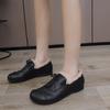 Zapatos de Gorro de Felpa para Mujer en Invierno Estilo Nuevo Más Algodón Cuero Suave Planos Zapatos de Algodón 2025 Para Mediana Edad y Mayores Antideslizantes Cálidos Zapatos para Madre