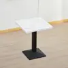 Mesa Rápida de Madera Maciza Pizarra Barra de Snacks Cafetería Restaurante de Té con Leche Hamburguesas Mesa y Sillas Combinadas Mesa Cuadrada Pequeña Simple Comercial